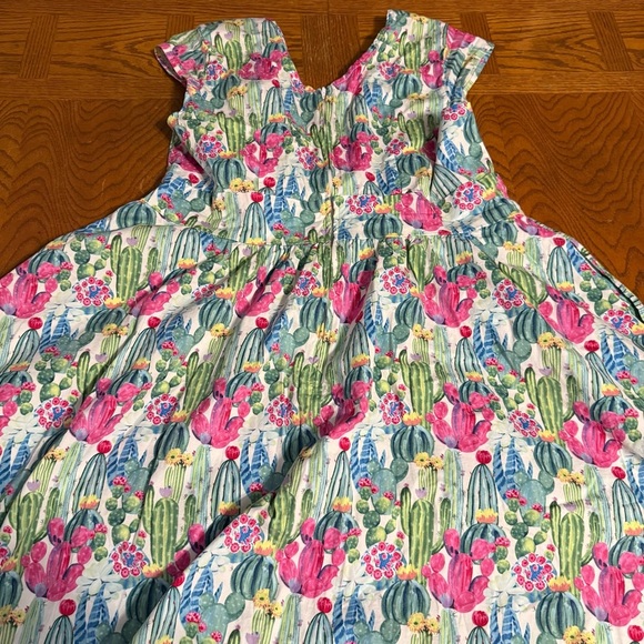 Retrolicious 50's Style Swing Dress in Multi-Color Cactus Print Sz 1X Pin-up - Picture 13 of 16